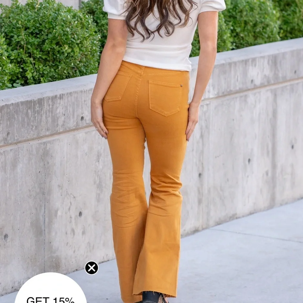Judy Blue Marigold High Rise Tummy Control Top Flare Jeans Womens 7 28 Stretch